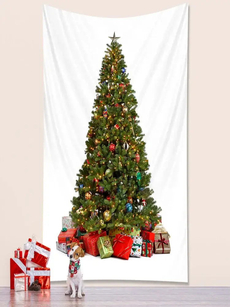 DecorBites™ شجرة عيد الميلاد لتزيين غرفة النوم، نسيج جداري (تابستري)، فرش سرير - ديكور بوهيمي كبير لحفلات رأس السنة الجديدة