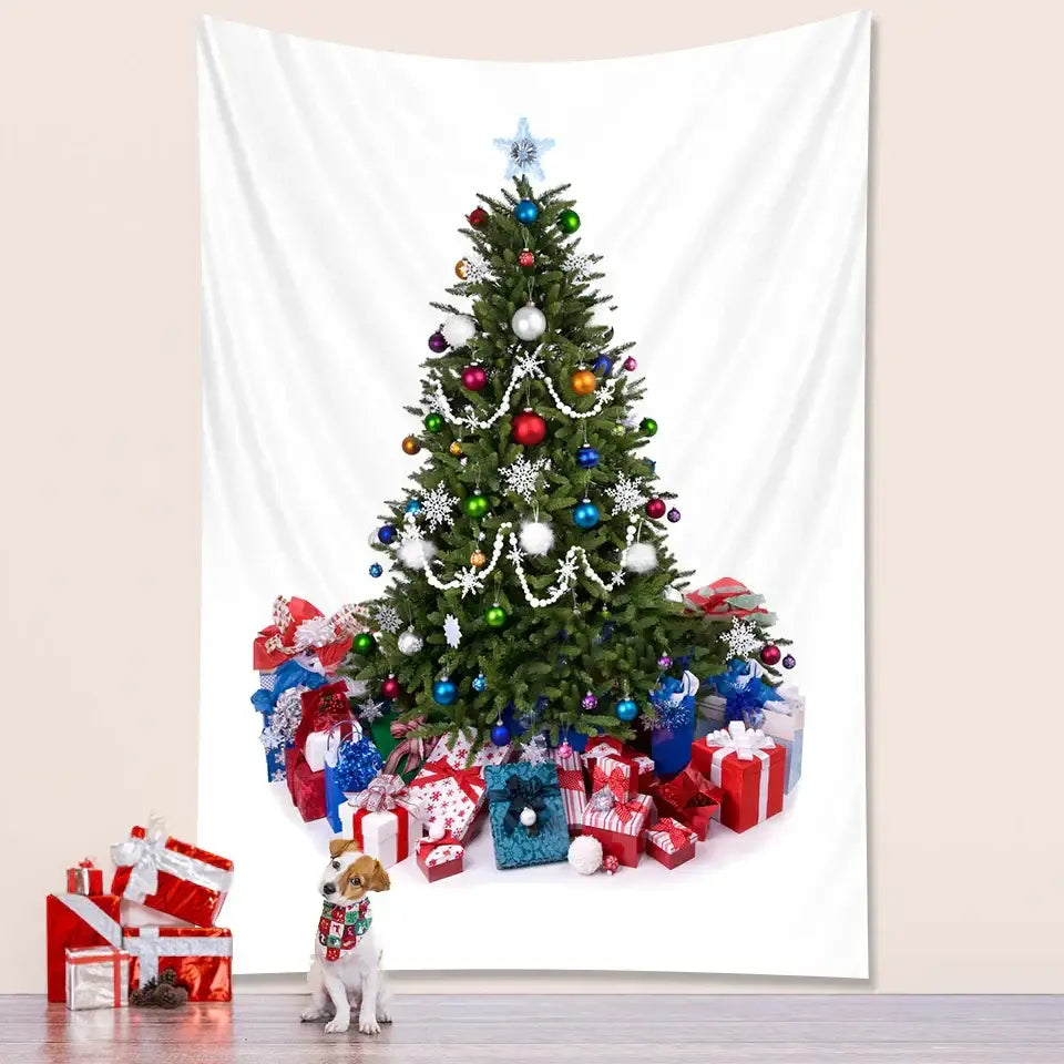 DecorBites™ شجرة عيد الميلاد لتزيين غرفة النوم، نسيج جداري (تابستري)، فرش سرير - ديكور بوهيمي كبير لحفلات رأس السنة الجديدة
