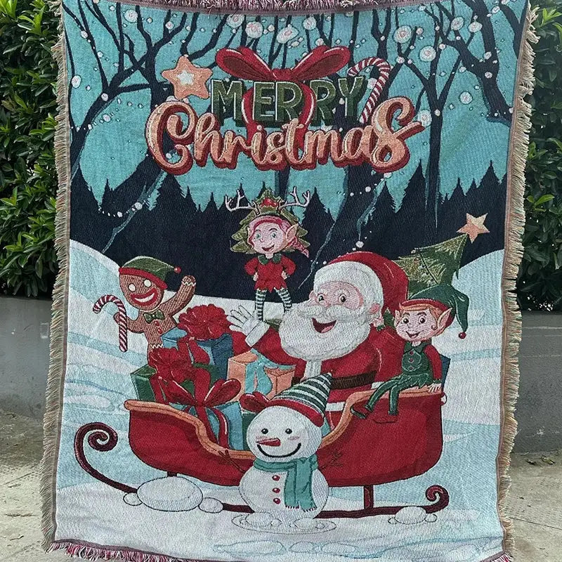 DecorBites™ Christmas Tree Blanket Throw - Soft Festive Decor for Home & Gifts