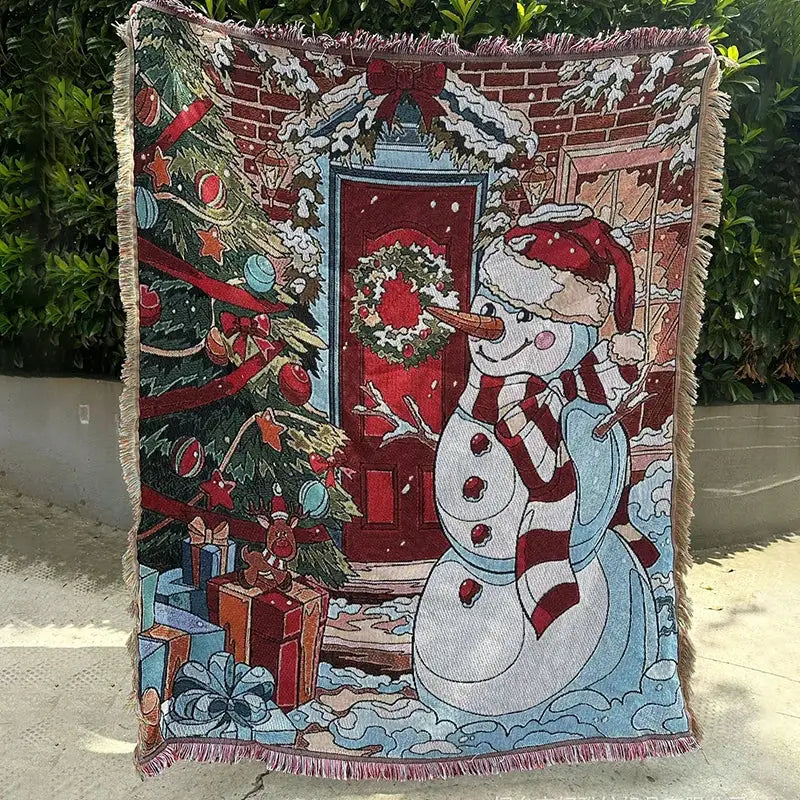 DecorBites™ Christmas Tree Blanket Throw - Soft Festive Decor for Home & Gifts