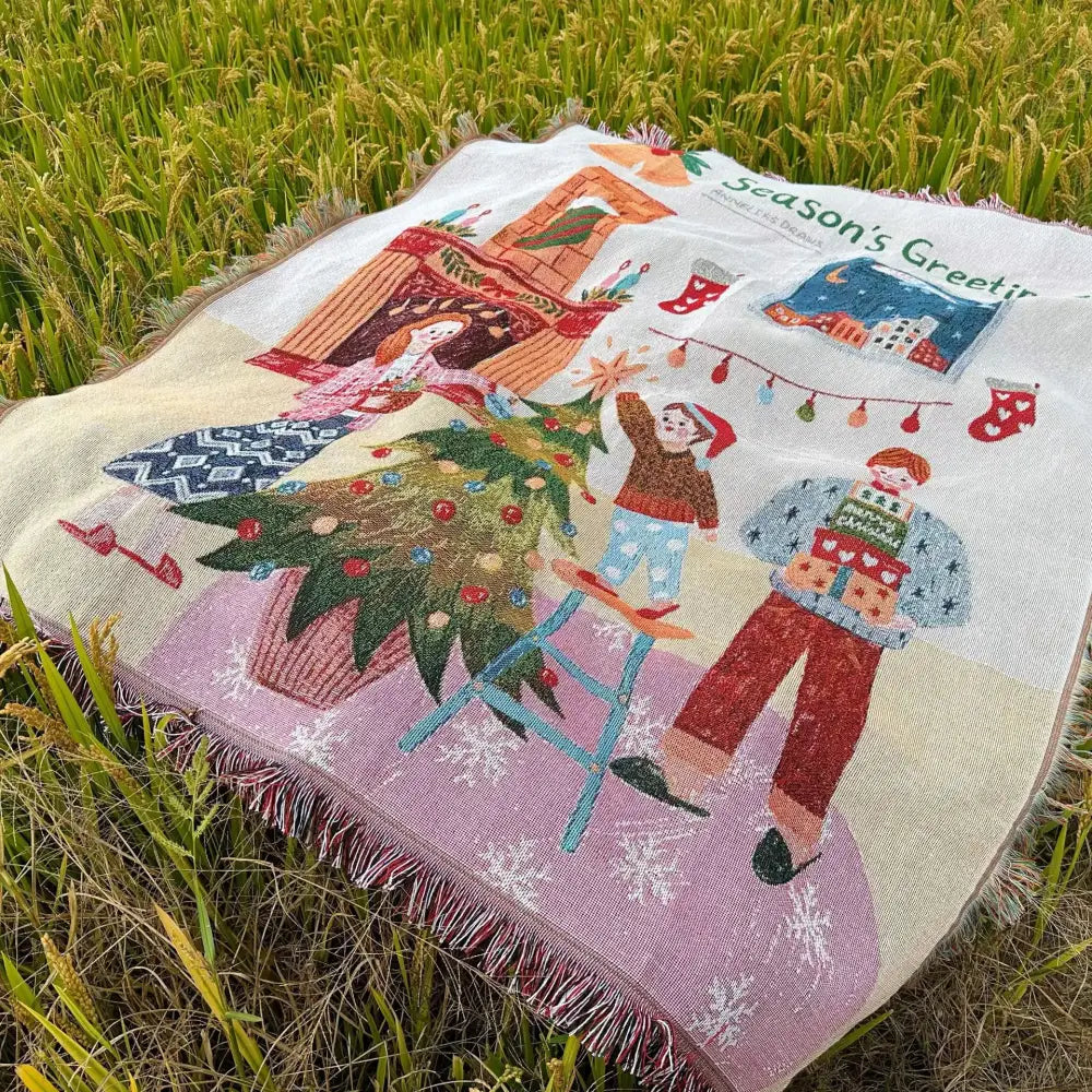 DecorBites™ Christmas Tree Blanket Throw - Soft Festive Decor for Home & Gifts