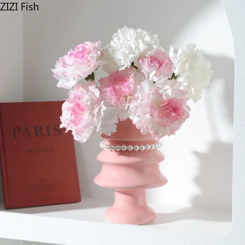DecorBites™ Christmas Tree Ceramic Vase Xmas Decor Table Flowers Room Decor