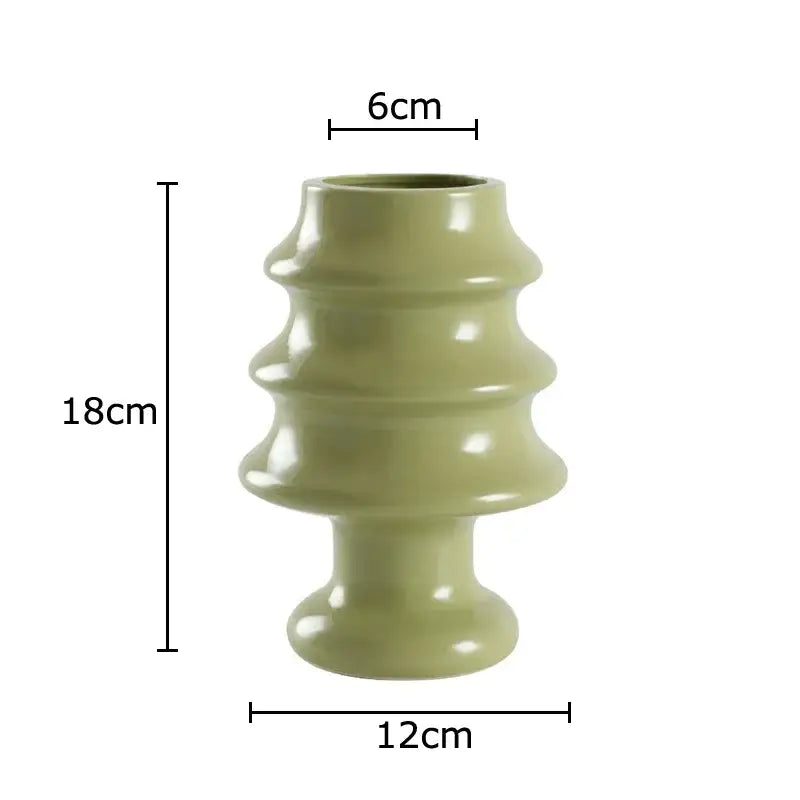DecorBites™ Christmas Tree Ceramic Vase Xmas Decor Table Flowers Room Decor