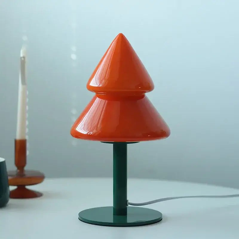 DecorBites™ Christmas Tree Glass Table Lamp for Living Room & Bedroom Decor