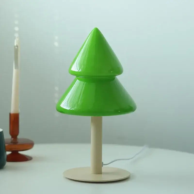 DecorBites™ Christmas Tree Glass Table Lamp for Living Room & Bedroom Decor