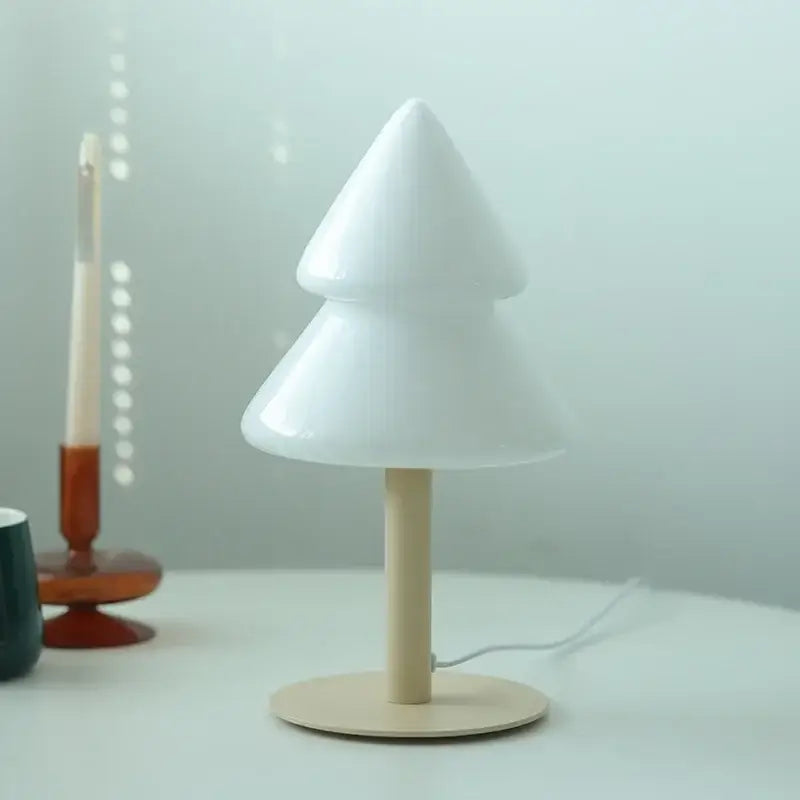 DecorBites™ Christmas Tree Glass Table Lamp for Living Room & Bedroom Decor