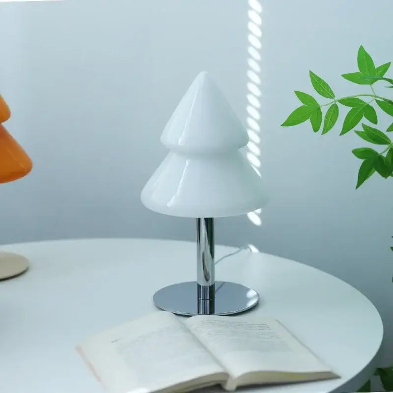 DecorBites™ Christmas Tree Glass Table Lamp for Living Room & Bedroom Decor