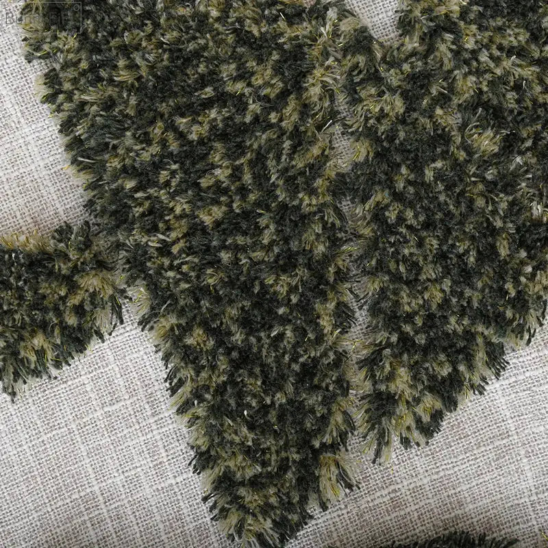 DecorBites™ Christmas Tree Gold Green Red Tufted Pillow Cover 45x45cm Home Decoration