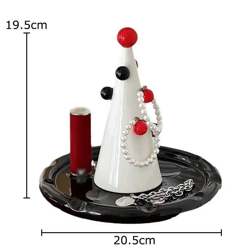 DecorBites™ Christmas Tree Jewelry Stand: Decorative Earrings & Necklace Storage Display