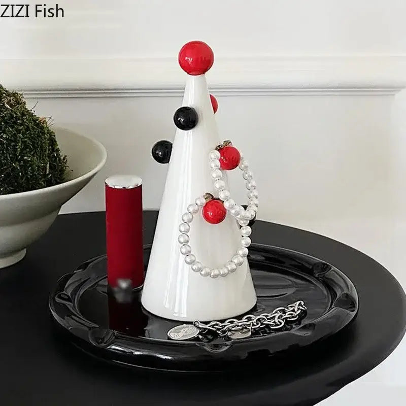 DecorBites™ Christmas Tree Jewelry Stand: Decorative Earrings & Necklace Storage Display