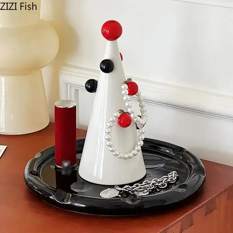 DecorBites™ Christmas Tree Jewelry Stand - Elegant Necklace Earrings Storage Display
