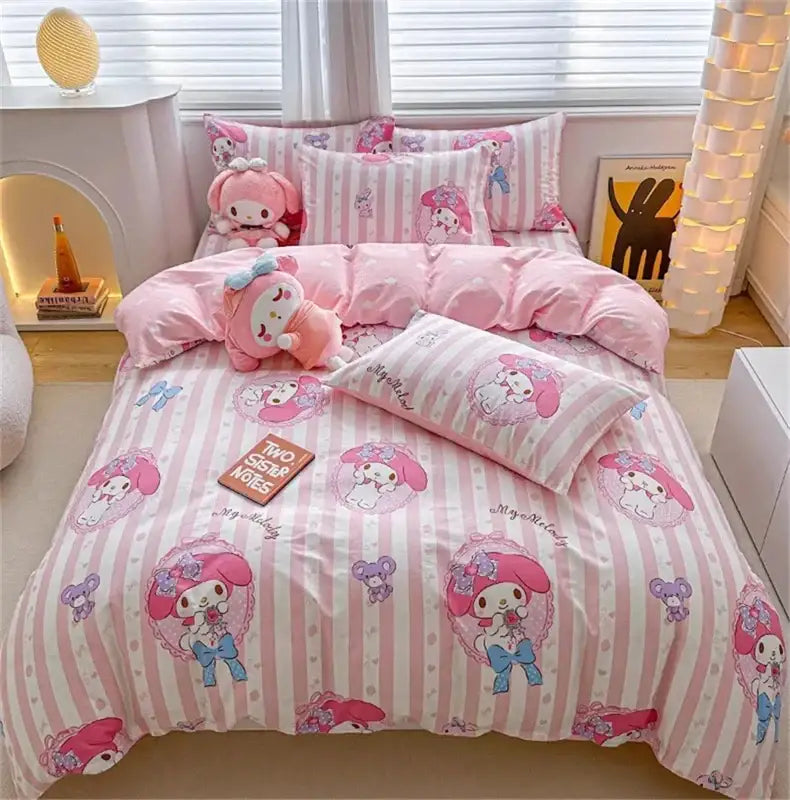 DecorBites™ Cinnamoroll Cartoon Bedding Set - Cute Home Decor