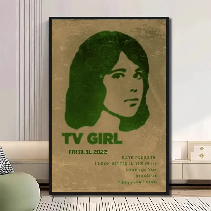 DecorBites™ Classic TV Drama Girl Art Poster Canvas