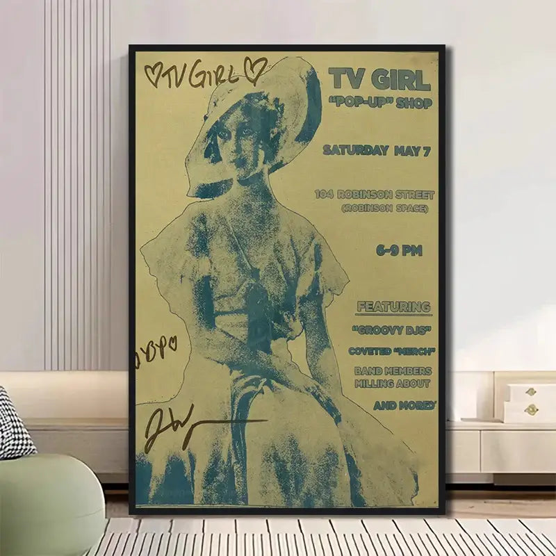 DecorBites™ Classic TV Drama Girl Art Poster Canvas