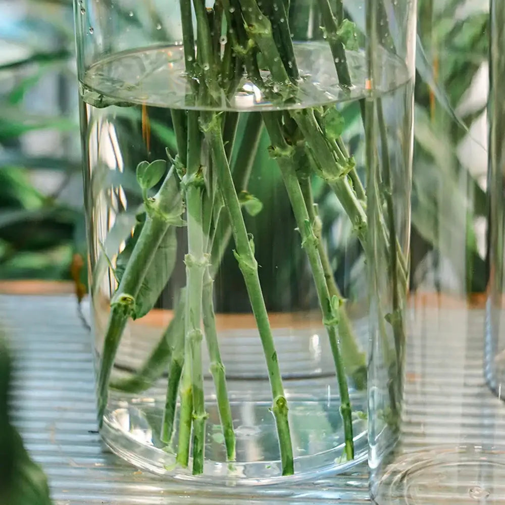 DecorBites™ Clear Acrylic Cylinder Vase for Weddings