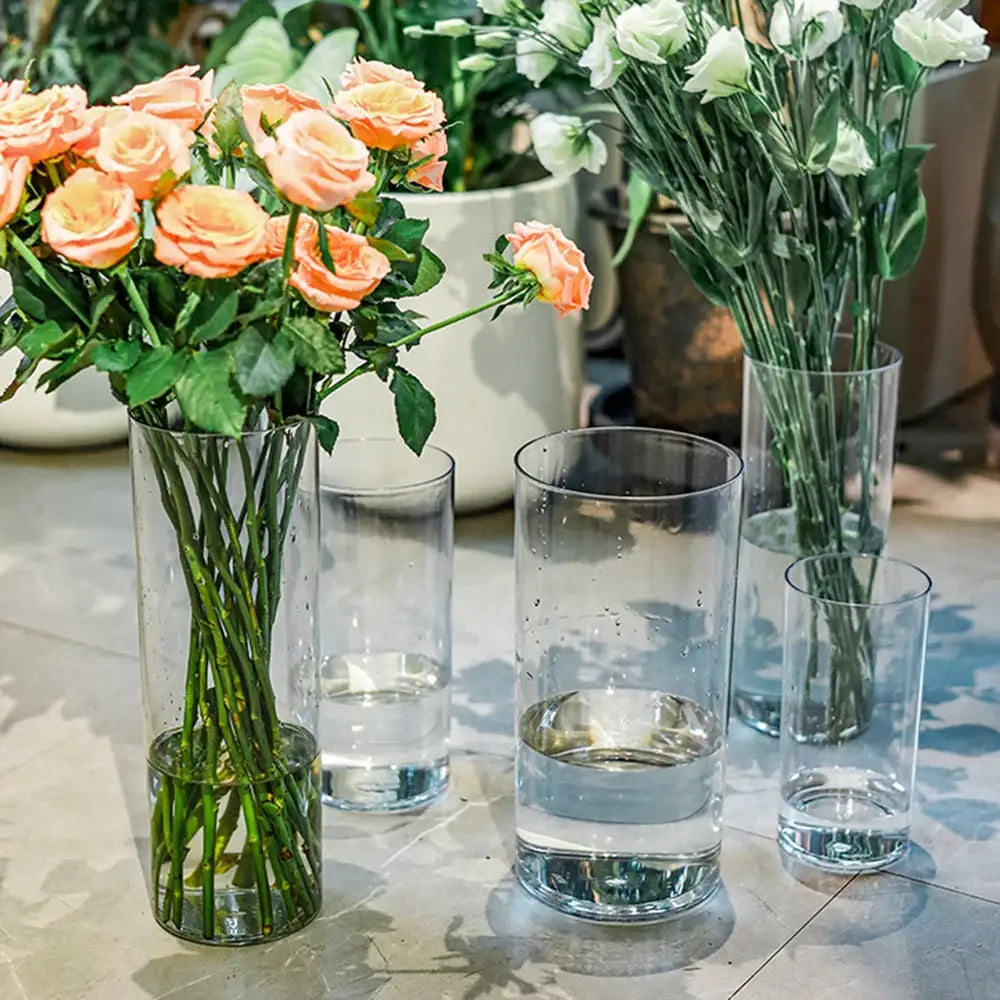 DecorBites™ Clear Acrylic Hurricane Flower Vase - Large Size