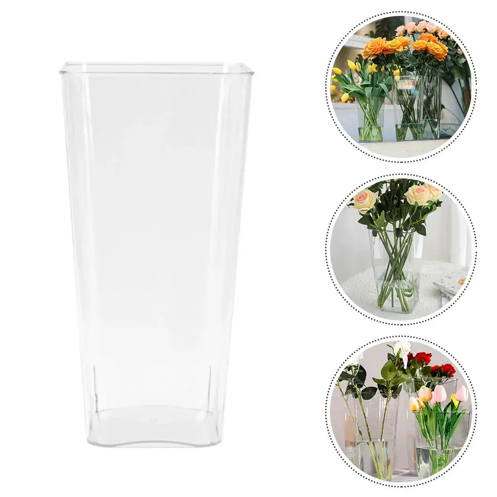 DecorBites™ Clear Acrylic Hurricane Flower Vase - Large Size