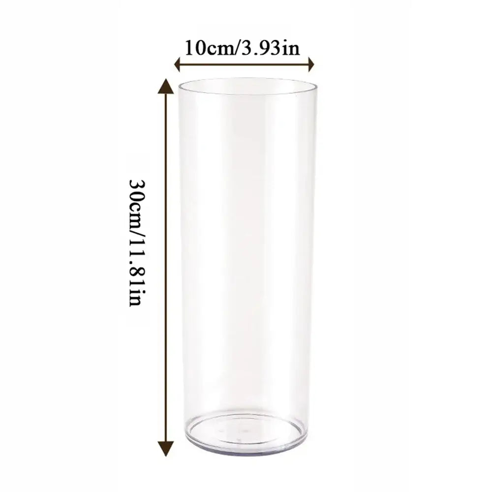 DecorBites™ Clear Acrylic Hurricane Flower Vase - Large Size