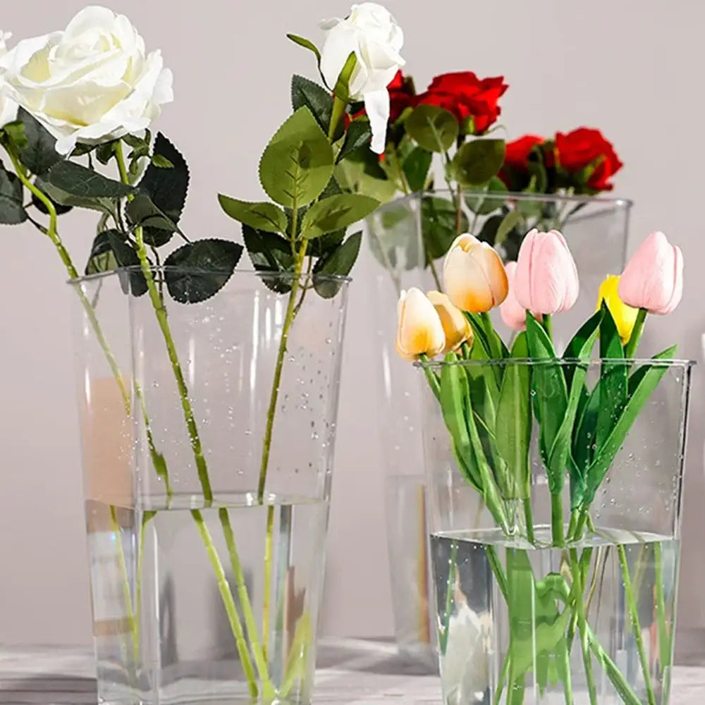 DecorBites™ Clear Acrylic Hurricane Flower Vase - Large Size