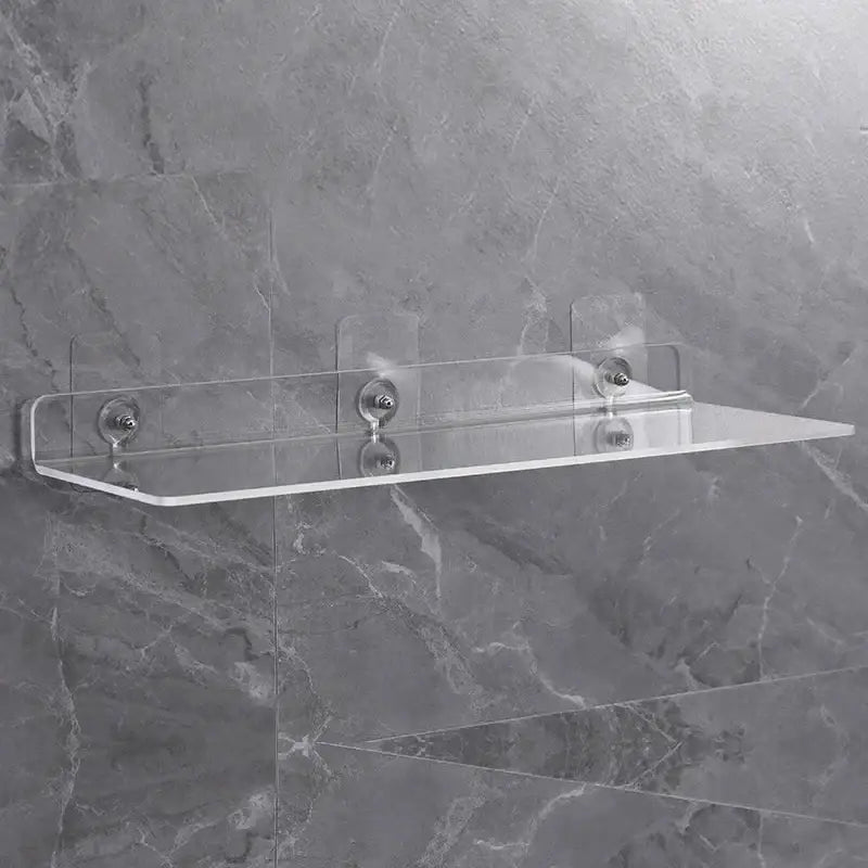 DecorBites™ Clear Acrylic Wall Shelf Organizer, 20-50cm