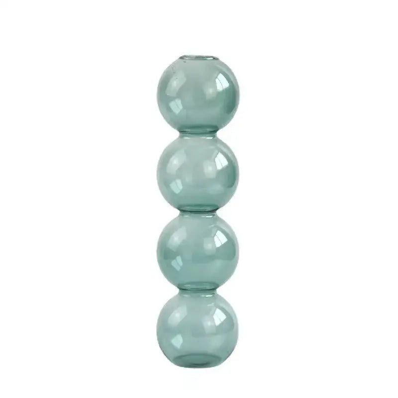 DecorBites™ Clear Glass Bubble Vase for Home Decor