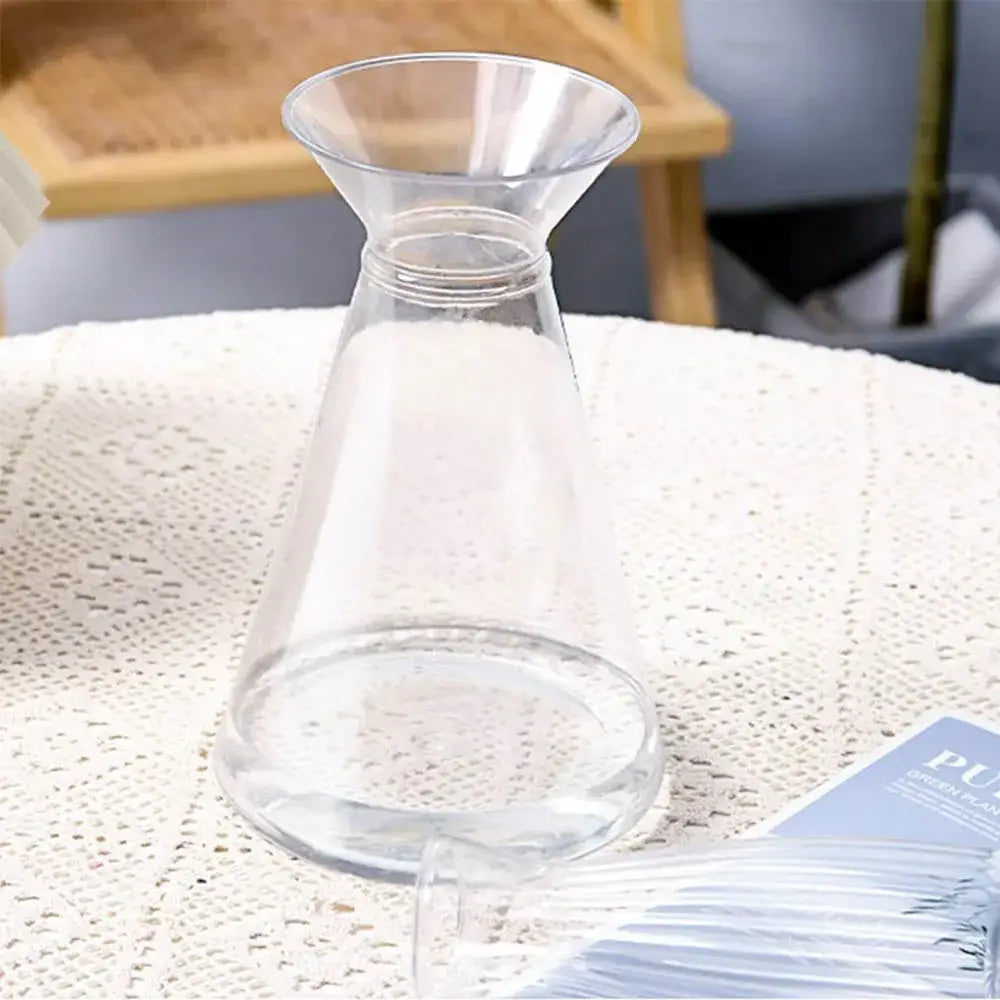 DecorBites™ Clear Nordic Plastic Vase for Hydroponic Flowers