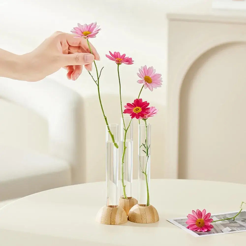 DecorBites™ Clear Plastic Test Tube Vase for Home Decor