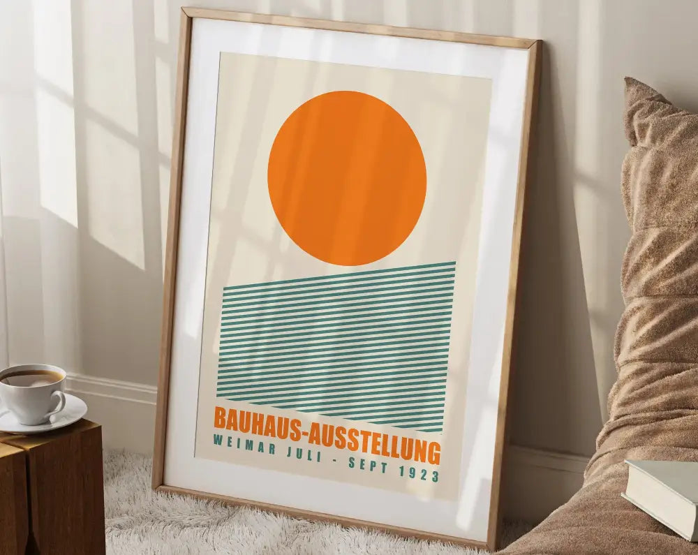 DecorBites™ Colorful Geometric Bauhaus Canvas Print