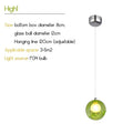 Decorbites colorful glass ball pendant light dining room chandelier