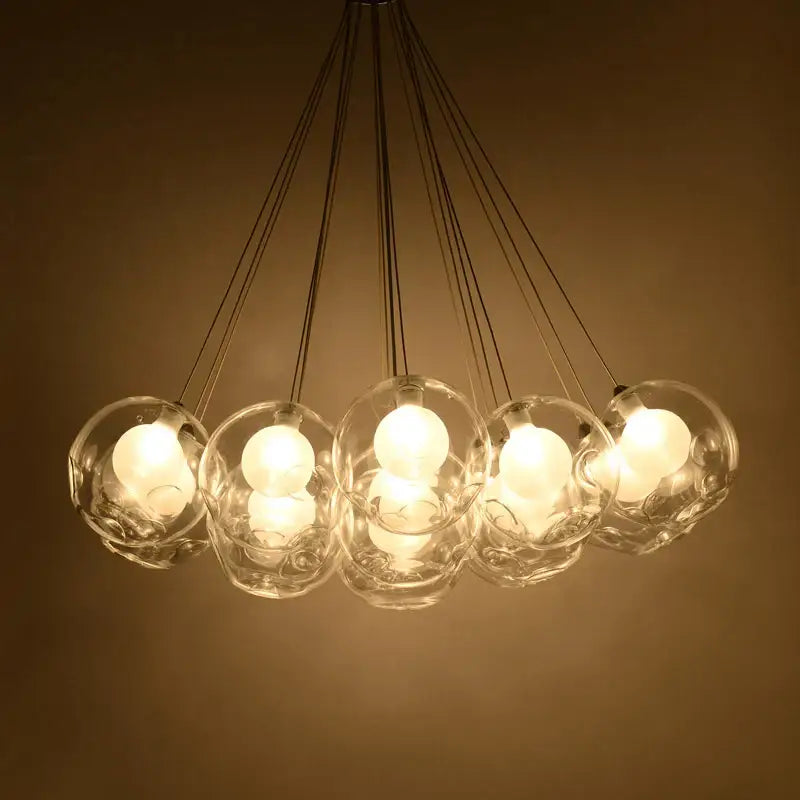 Decorbites colorful glass ball pendant light dining room chandelier