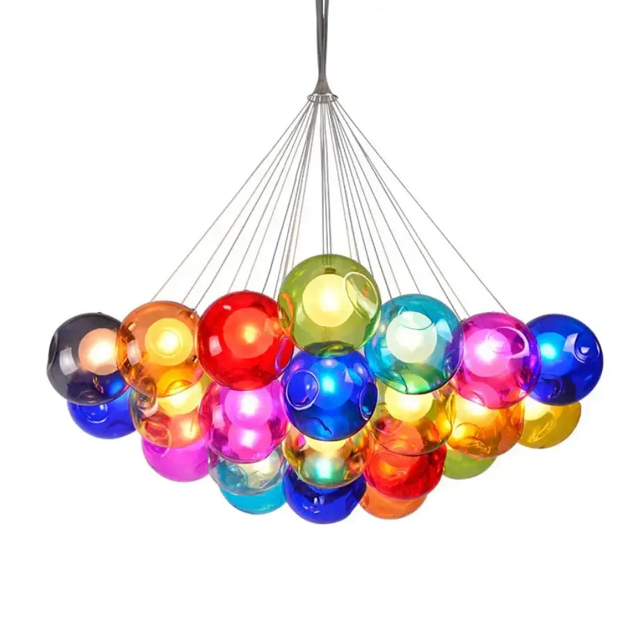 Decorbites colorful glass ball pendant light dining room chandelier