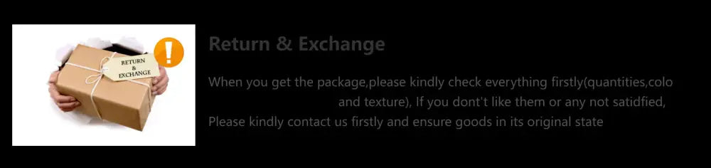 Brown cardboard box labeled return and exchange containing colorful glass pendant lights from decorbites for retro style