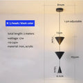 DecorBites™ Cone Pendant Light 17W Black White Industrial Kitchen Island Bedside Lamp