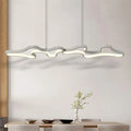 Decorbites contemporary black white metal island light with modern white cloud shaped pendant and sleek suspension cords