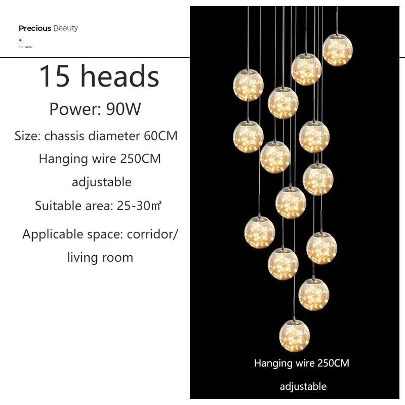 DecorBites™ Contemporary Crystal Ball Chandelier - Free Shipping