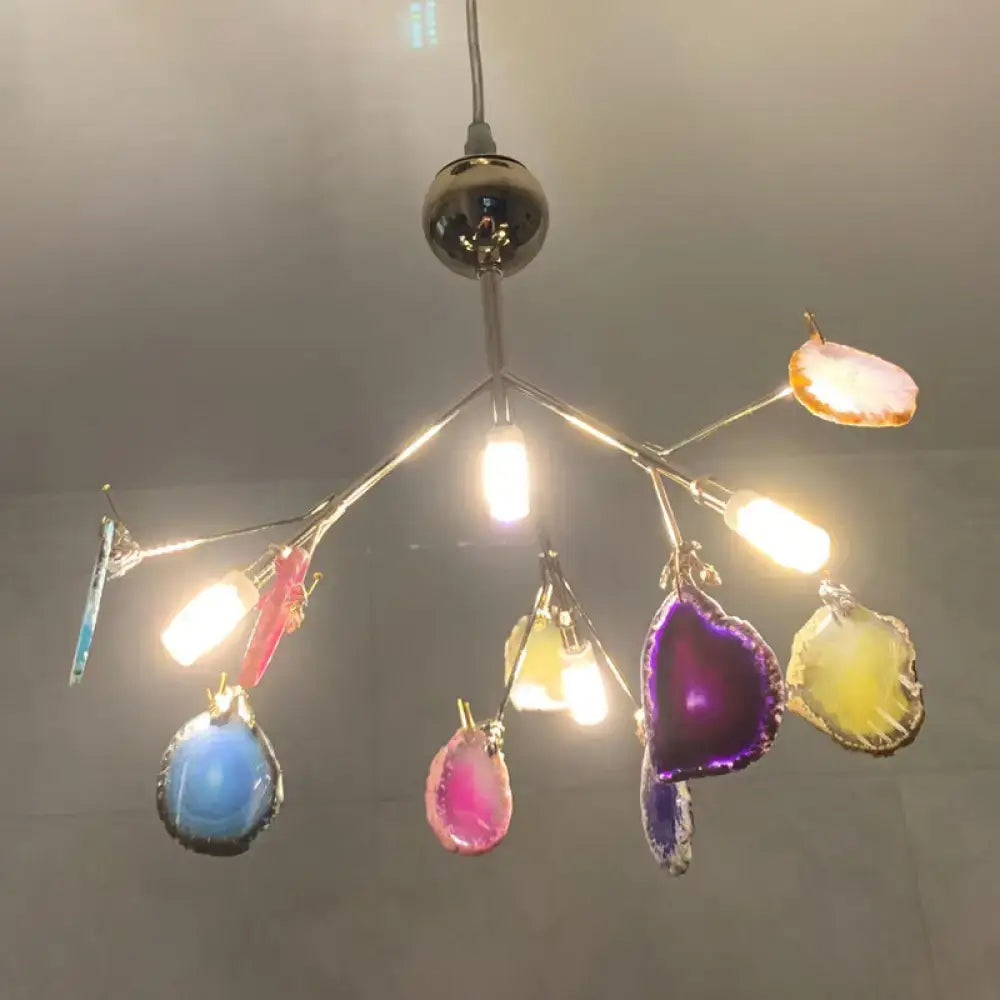 DecorBites™ Contemporary Firefly Metal Pendant Light with Round Canopy for Living Room - Island Lighting Solution