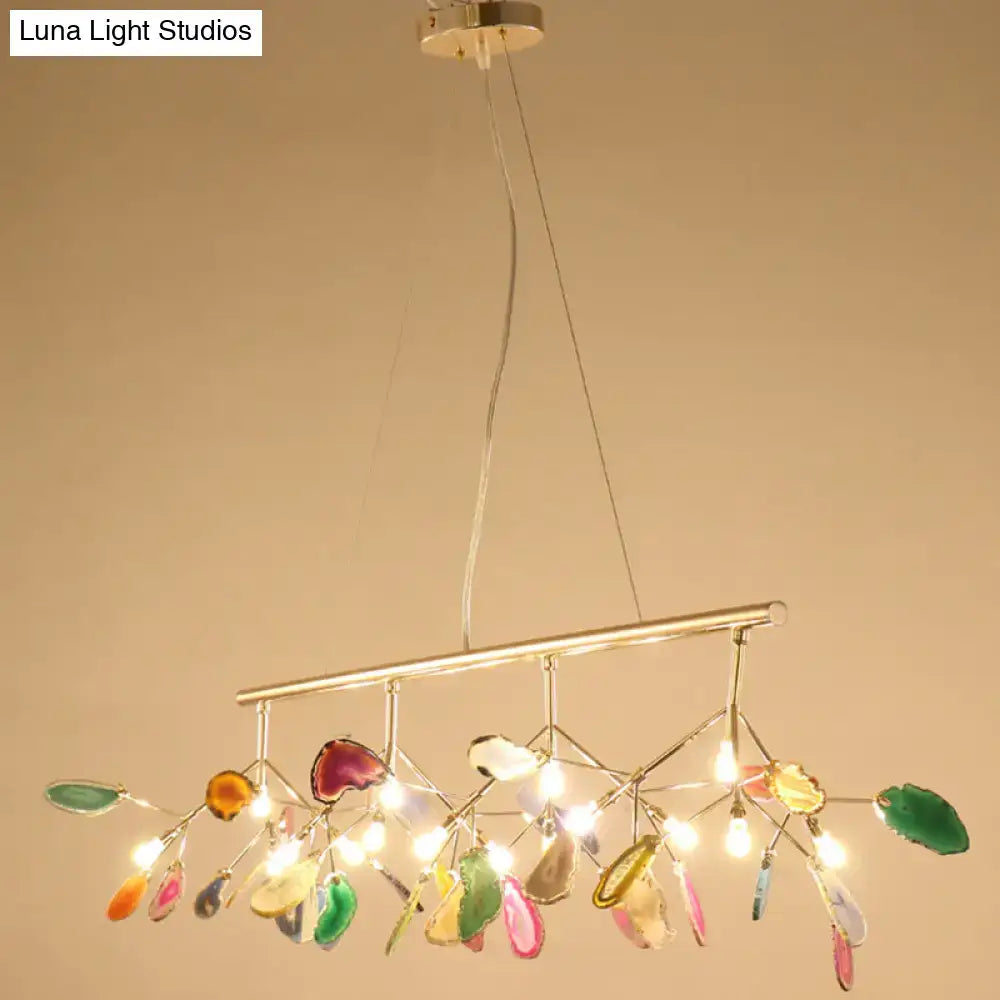 DecorBites™ Contemporary Firefly Metal Pendant Light with Round Canopy for Living Room - Island Lighting Solution
