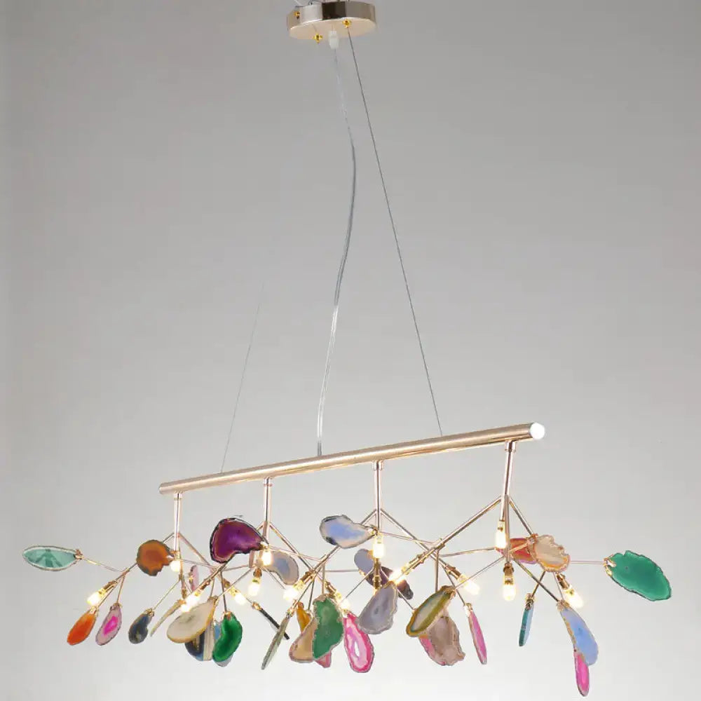 DecorBites™ Contemporary Firefly Metal Pendant Light with Round Canopy for Living Room - Island Lighting Solution