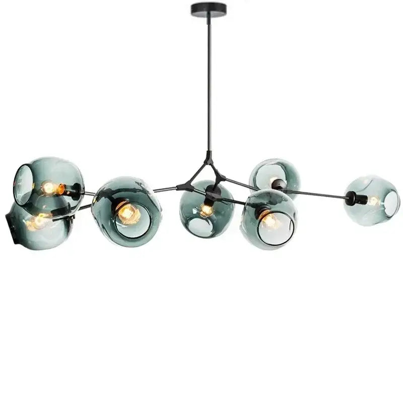DecorBites™ Contemporary Glass Bubble Chandelier for Living Room