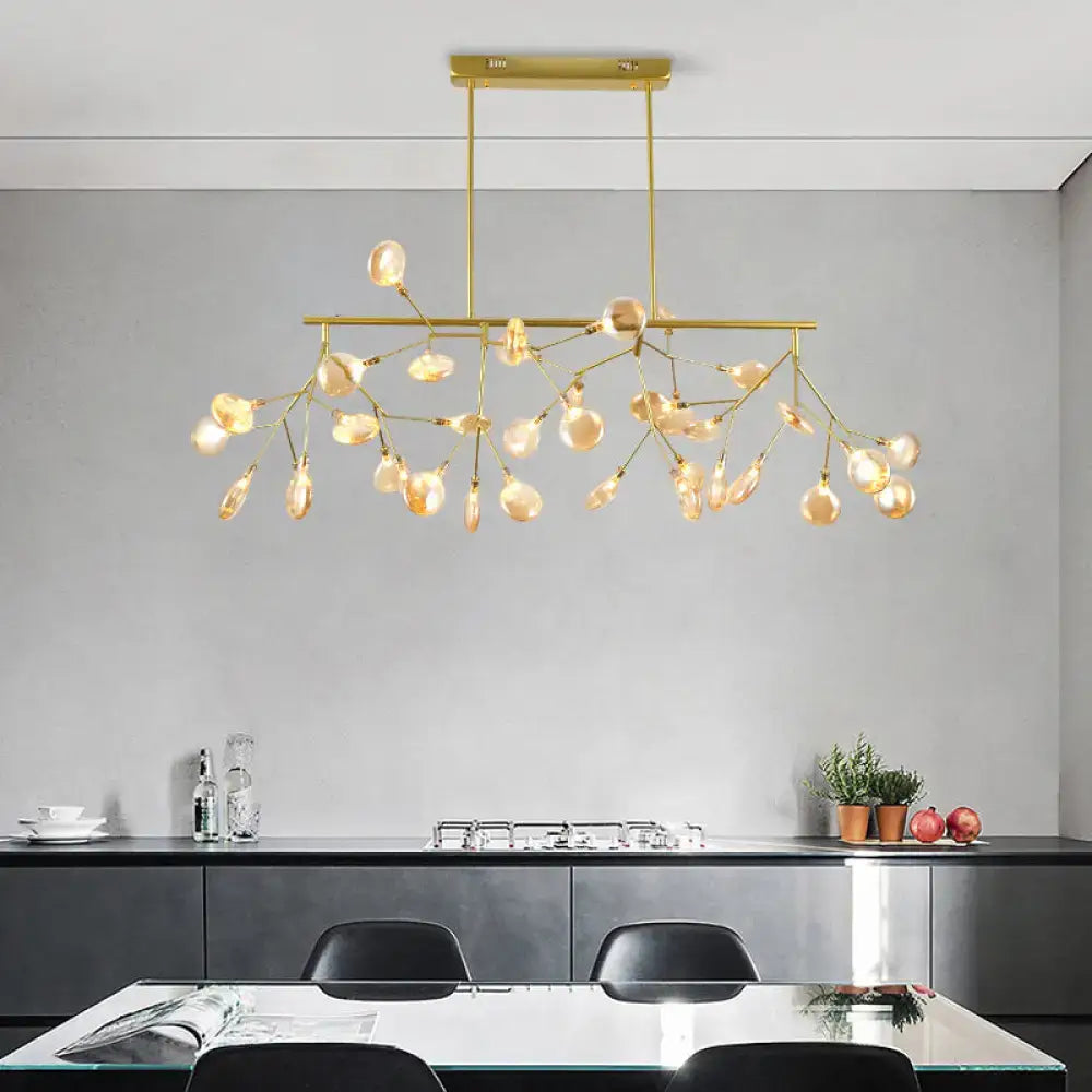 DecorBites™ Contemporary Heracleum Island Pendant Light for Modern Dining Rooms