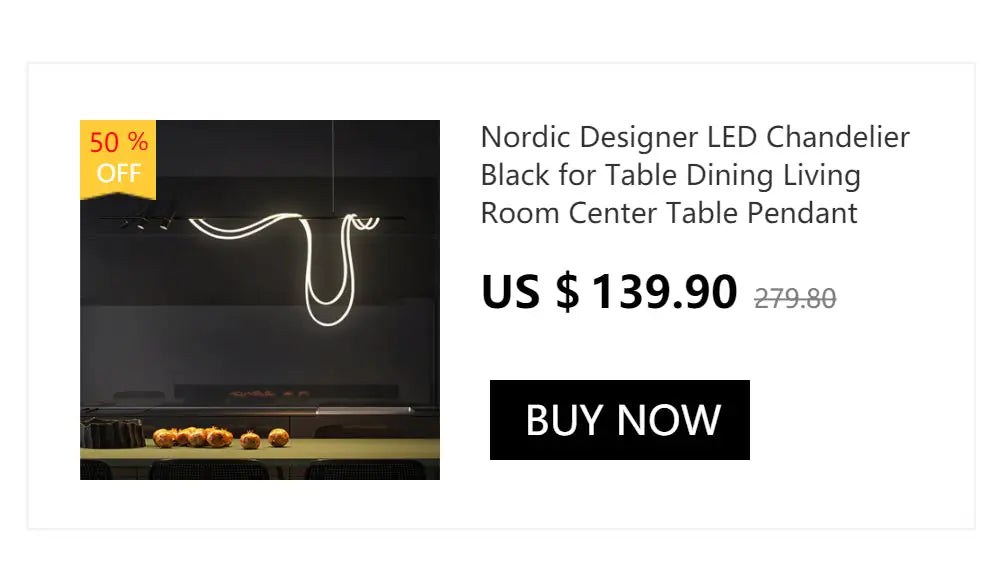 ثريا DecorBites™ LED عصرية لإضاءة غرفة الطعام