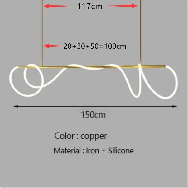 ثريا DecorBites™ LED عصرية لإضاءة غرفة الطعام