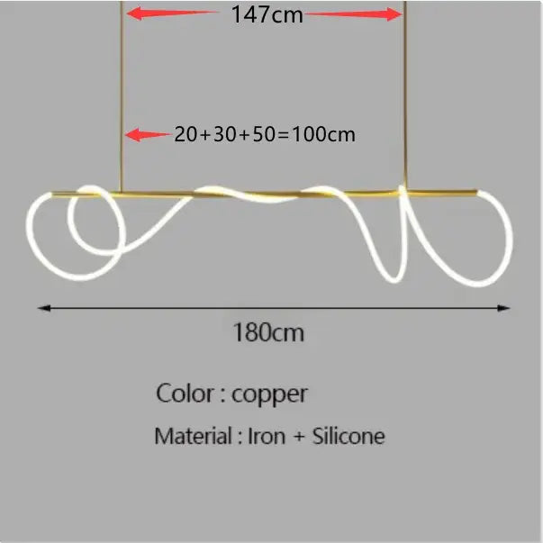 ثريا DecorBites™ LED عصرية لإضاءة غرفة الطعام