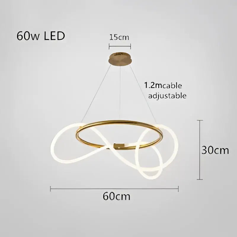 ثريا DecorBites™ LED عصرية لإضاءة غرفة الطعام