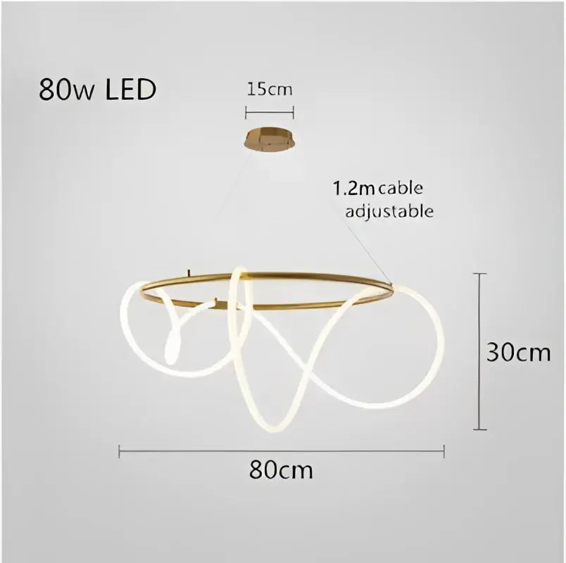 ثريا DecorBites™ LED عصرية لإضاءة غرفة الطعام