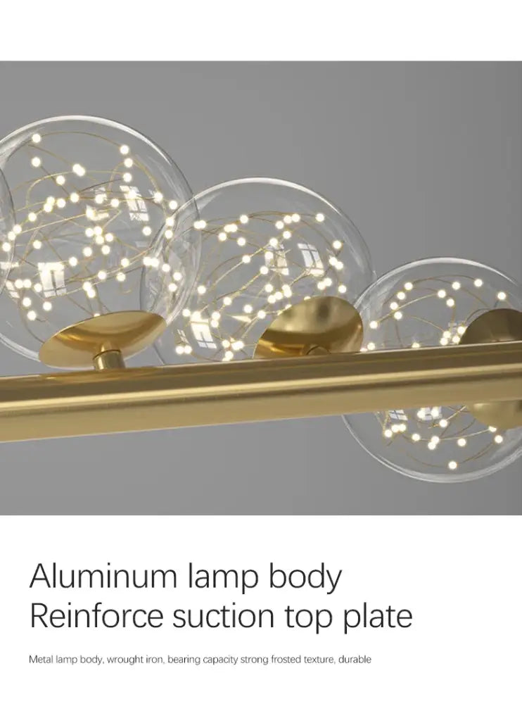 ثريا DecorBites™ LED زجاجية عصرية لإضاءة المنزل