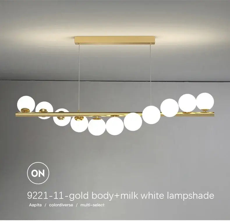 ثريا DecorBites™ LED زجاجية عصرية لإضاءة المنزل