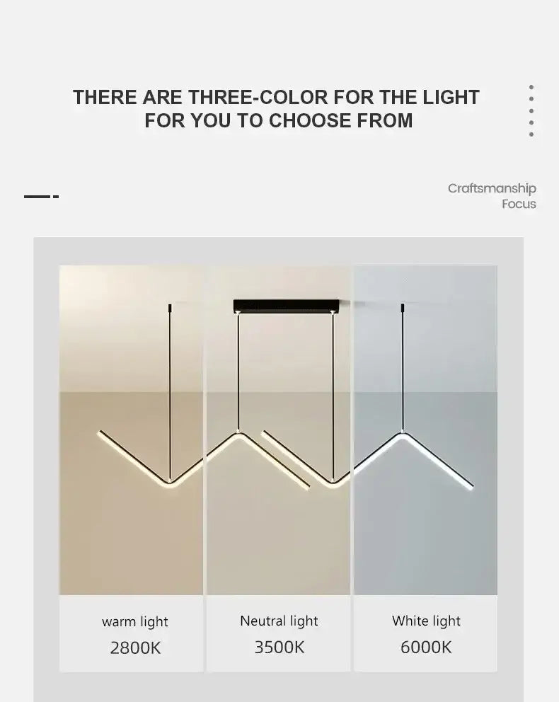 DecorBites™ Contemporary LED Pendant Lights 2-Head 90cm