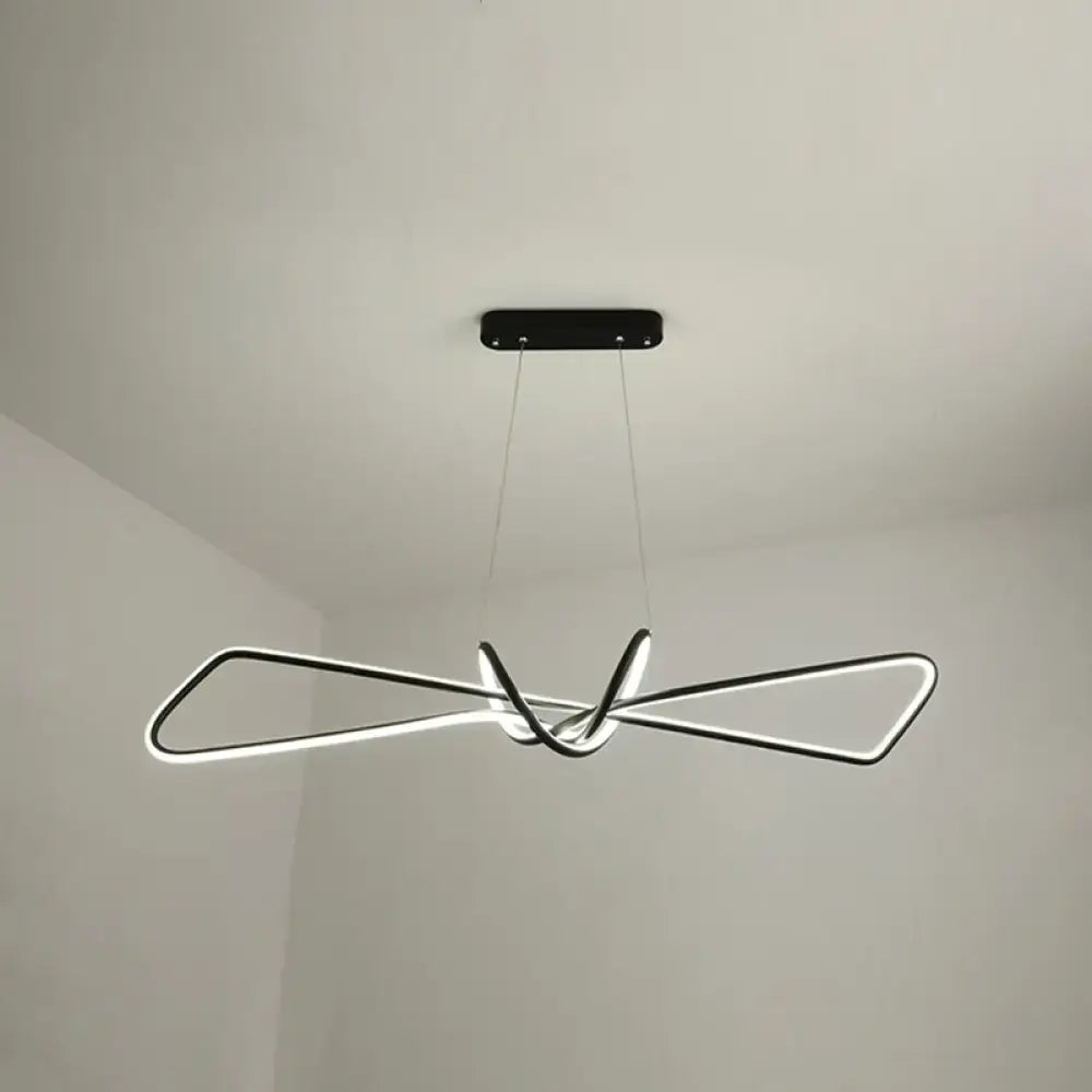 DecorBites™ Contemporary Metal Dining Room Hanging Light Kit with Bowtie LED Island Lighting