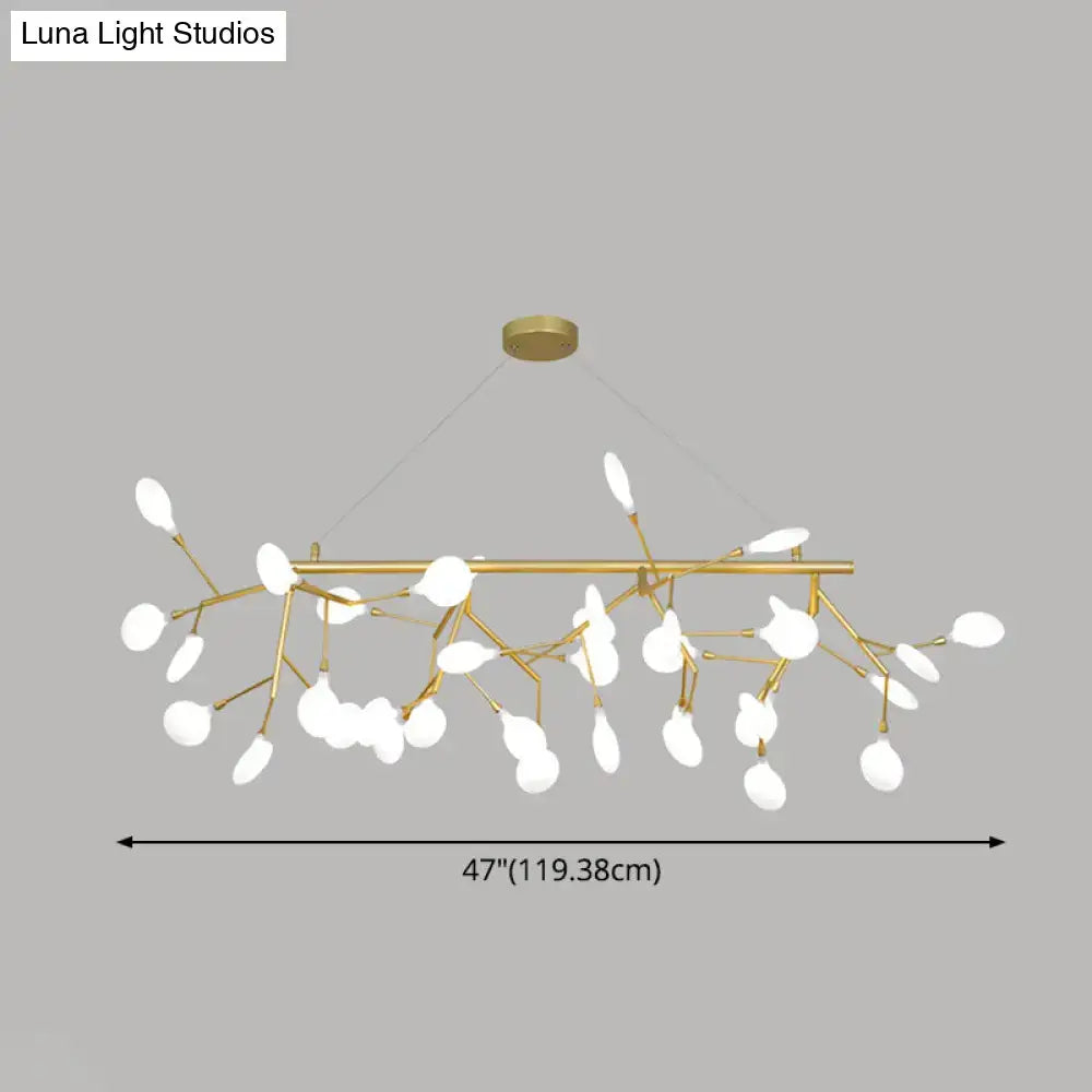 DecorBites™ Contemporary Metal Pendant Lighting with Round Canopy for Bedroom - Island Branch Design